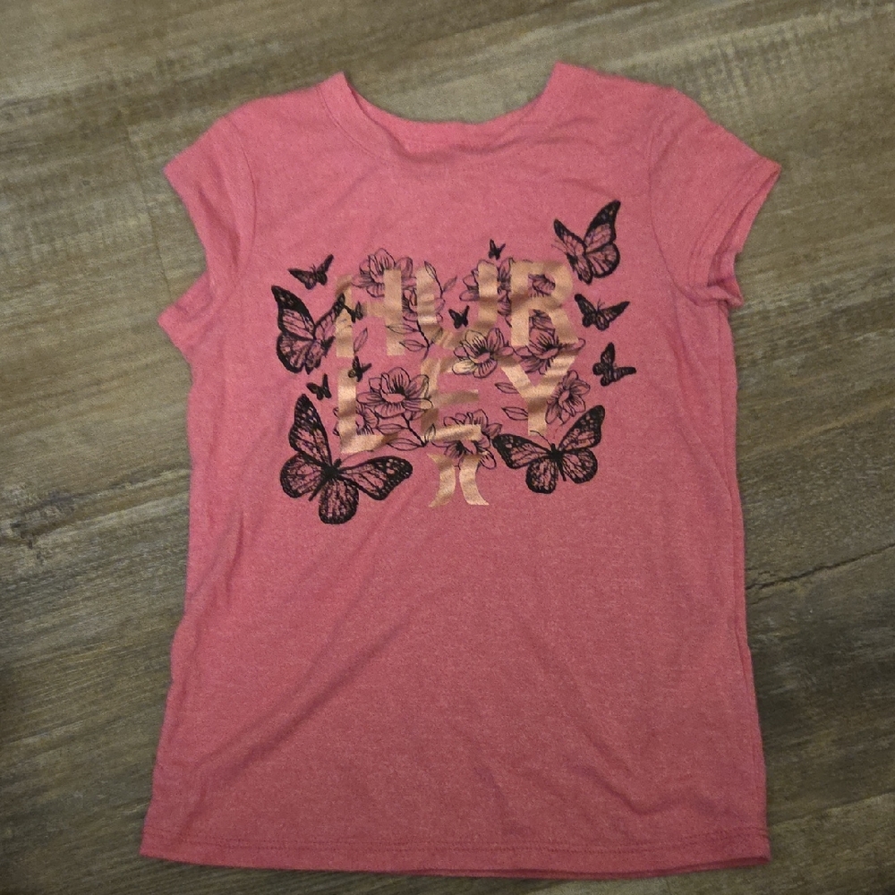 Hurley Pink Butterfly Tee
